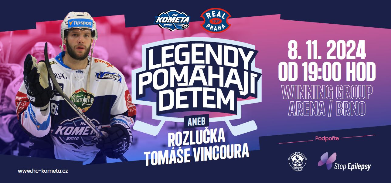 LEGENDY POMÁHAJÍ DĚTEM aneb ROZLUČKA TOMÁŠE VINCOURA